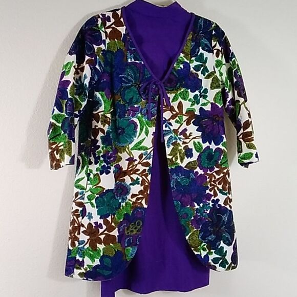 Vintage Jan Sue Of California Women Dress & Jacket Size 4 - Picture 4 of 16